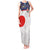 Custom Japan Football Tank Maxi Dress Seigaiha and Sun
