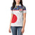 Custom Japan Football Women Polo Shirt Seigaiha and Sun