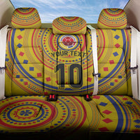 Custom Colombia Football Back Car Seat Cover Sporty Vueltiao Hat