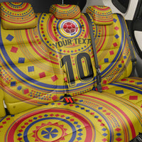Custom Colombia Football Back Car Seat Cover Sporty Vueltiao Hat