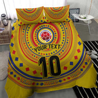 Custom Colombia Football Bedding Set Sporty Vueltiao Hat