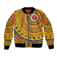 Custom Colombia Football Bomber Jacket Sporty Vueltiao Hat