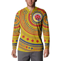 Custom Colombia Football Button Sweatshirt Sporty Vueltiao Hat
