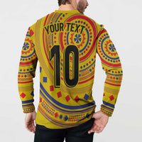 Custom Colombia Football Button Sweatshirt Sporty Vueltiao Hat