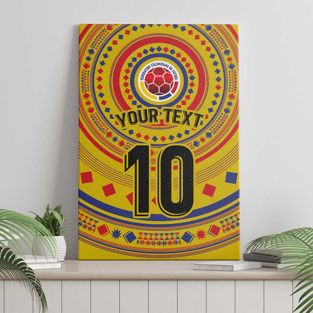 Custom Colombia Football Canvas Wall Art Sporty Vueltiao Hat