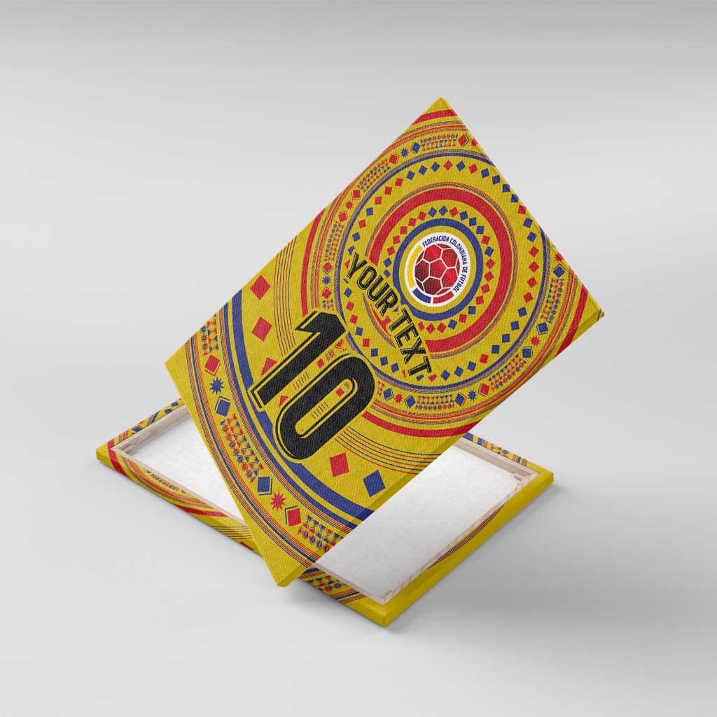 Custom Colombia Football Canvas Wall Art Sporty Vueltiao Hat