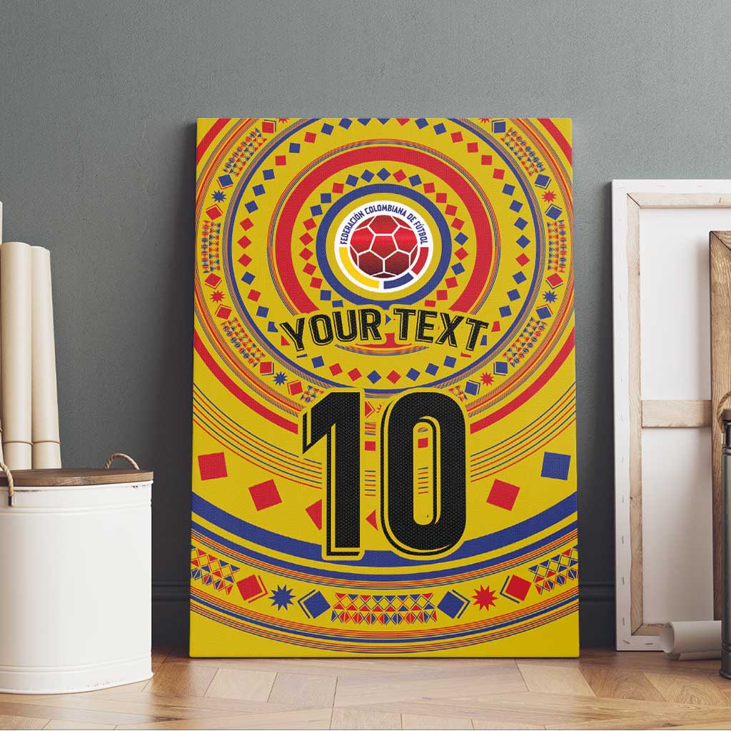 Custom Colombia Football Canvas Wall Art Sporty Vueltiao Hat