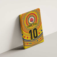 Custom Colombia Football Canvas Wall Art Sporty Vueltiao Hat