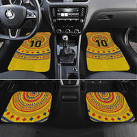 Custom Colombia Football Car Mats Sporty Vueltiao Hat
