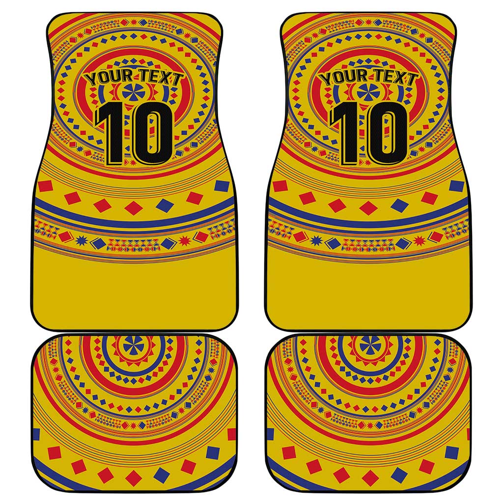 Custom Colombia Football Car Mats Sporty Vueltiao Hat