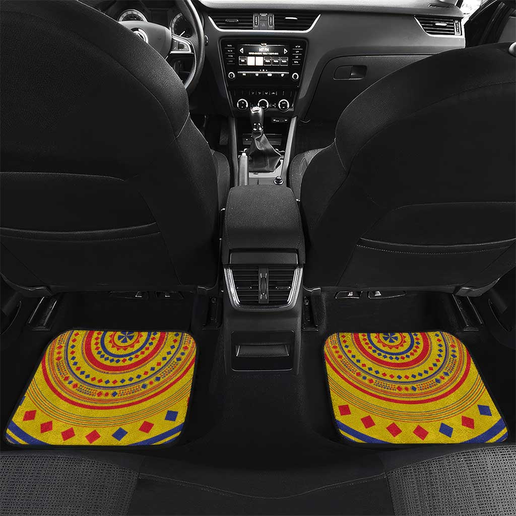 Custom Colombia Football Car Mats Sporty Vueltiao Hat