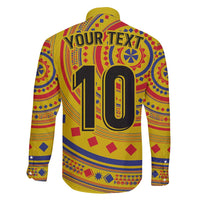 Custom Colombia Football Family Matching Long Sleeve Bodycon Dress and Hawaiian Shirt Sporty Vueltiao Hat