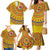 Custom Colombia Football Family Matching Mermaid Dress and Hawaiian Shirt Sporty Vueltiao Hat