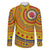 Custom Colombia Football Family Matching Off The Shoulder Long Sleeve Dress and Hawaiian Shirt Sporty Vueltiao Hat