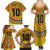 Custom Colombia Football Family Matching Summer Maxi Dress and Hawaiian Shirt Sporty Vueltiao Hat