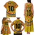 Custom Colombia Football Family Matching Tank Maxi Dress and Hawaiian Shirt Sporty Vueltiao Hat