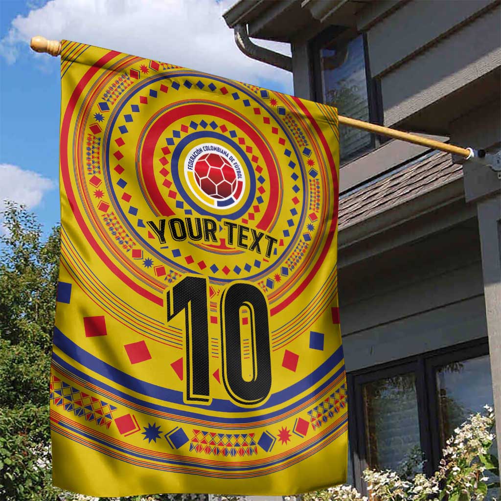 Custom Colombia Football Garden Flag Sporty Vueltiao Hat