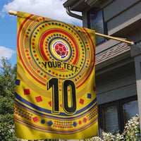 Custom Colombia Football Garden Flag Sporty Vueltiao Hat