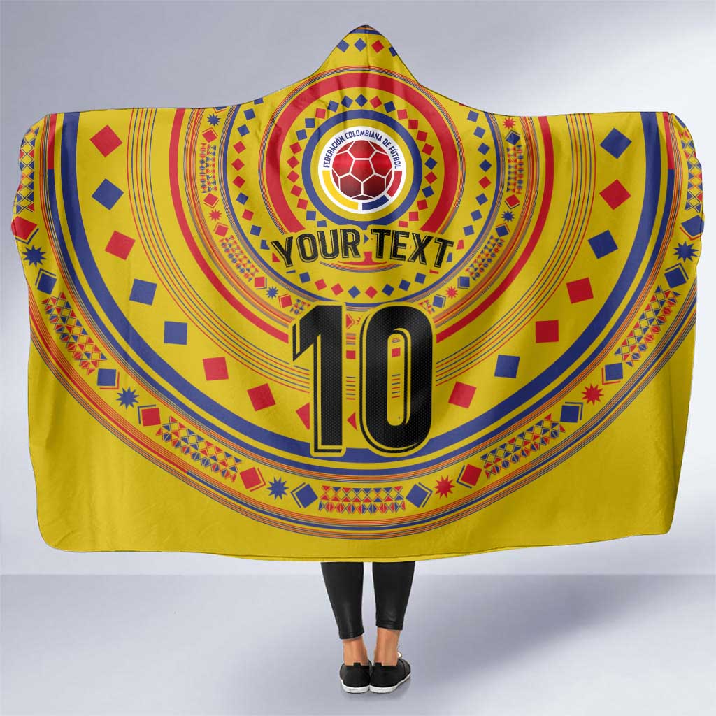 Custom Colombia Football Hooded Blanket Sporty Vueltiao Hat