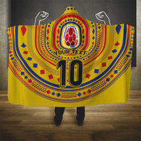 Custom Colombia Football Hooded Blanket Sporty Vueltiao Hat