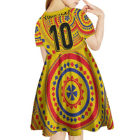 Custom Colombia Football Kid Short Sleeve Dress Sporty Vueltiao Hat