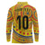 Custom Colombia Football Long Sleeve Polo Shirt Sporty Vueltiao Hat