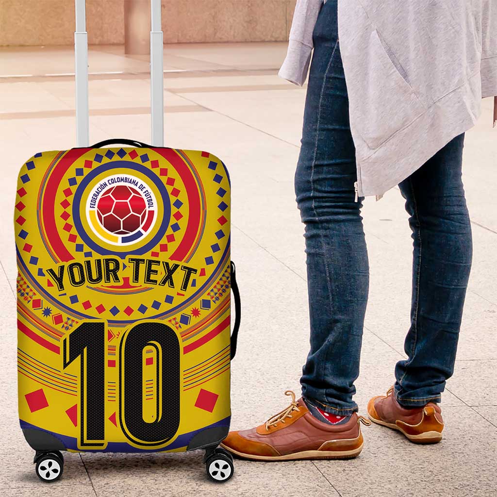 Custom Colombia Football Luggage Cover Sporty Vueltiao Hat