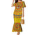 Custom Colombia Football Mermaid Dress Sporty Vueltiao Hat