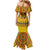 Custom Colombia Football Mermaid Dress Sporty Vueltiao Hat