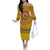 Custom Colombia Football Off The Shoulder Long Sleeve Dress Sporty Vueltiao Hat