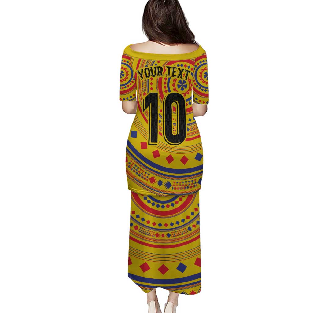 Custom Colombia Football Puletasi Sporty Vueltiao Hat