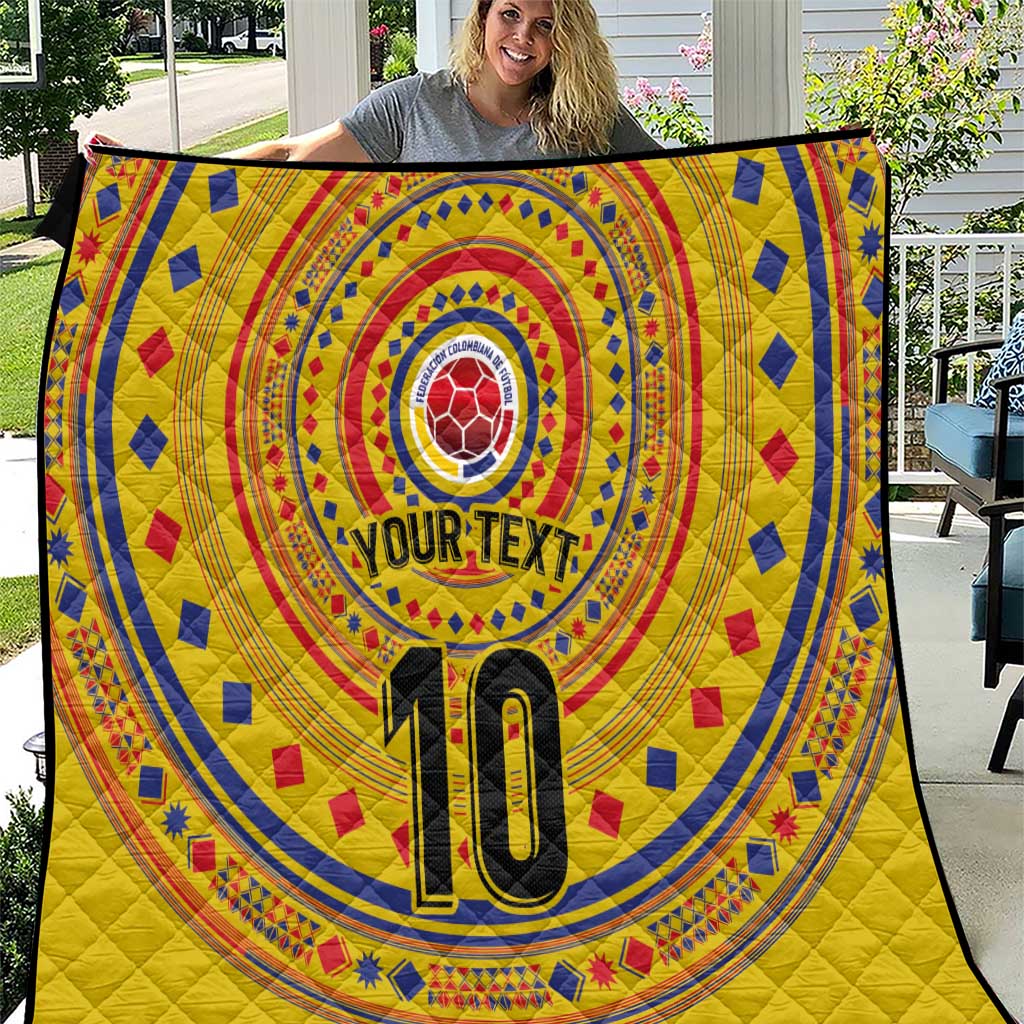 Custom Colombia Football Quilt Sporty Vueltiao Hat