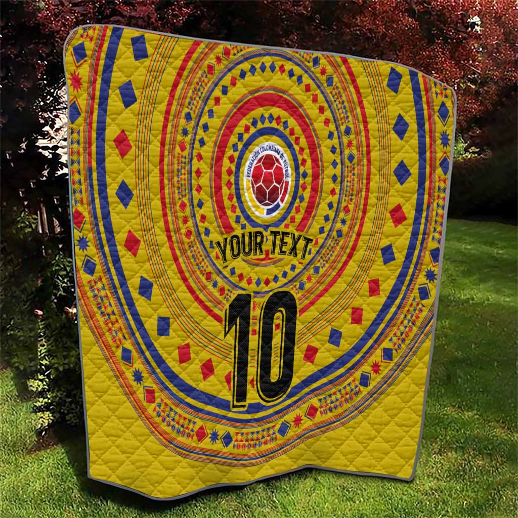 Custom Colombia Football Quilt Sporty Vueltiao Hat