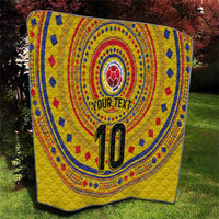 Custom Colombia Football Quilt Sporty Vueltiao Hat