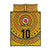 Custom Colombia Football Quilt Bed Set Sporty Vueltiao Hat