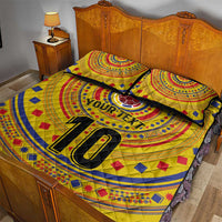 Custom Colombia Football Quilt Bed Set Sporty Vueltiao Hat