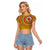Custom Colombia Football Raglan Cropped T Shirt Sporty Vueltiao Hat