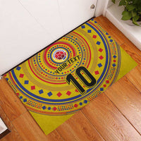 Custom Colombia Football Rubber Doormat Sporty Vueltiao Hat