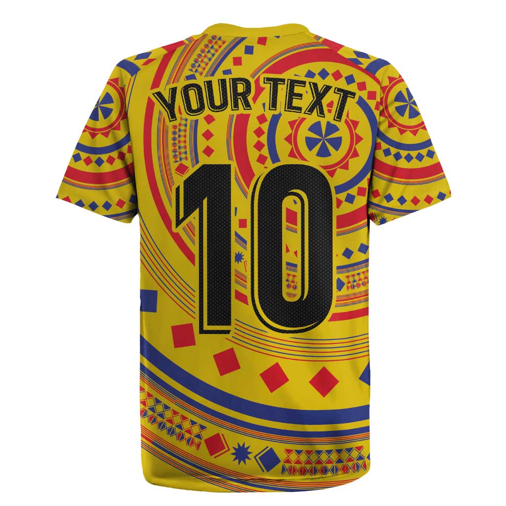 Custom Colombia Football Rugby Jersey Sporty Vueltiao Hat