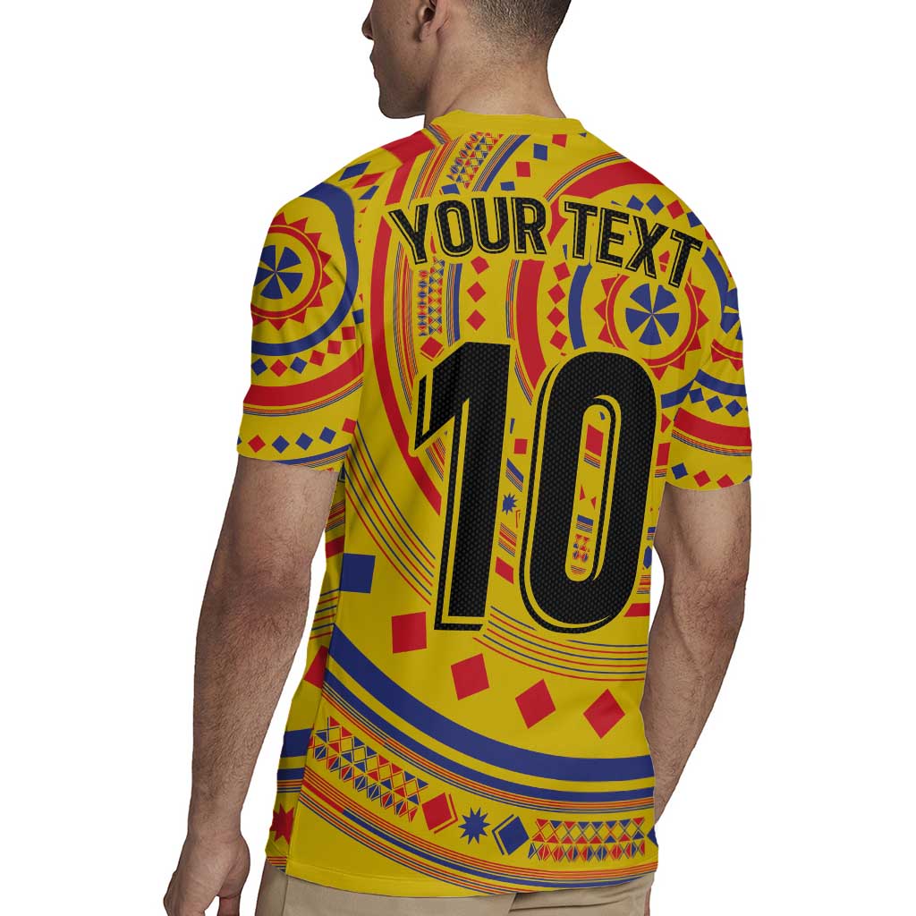 Custom Colombia Football Rugby Jersey Sporty Vueltiao Hat