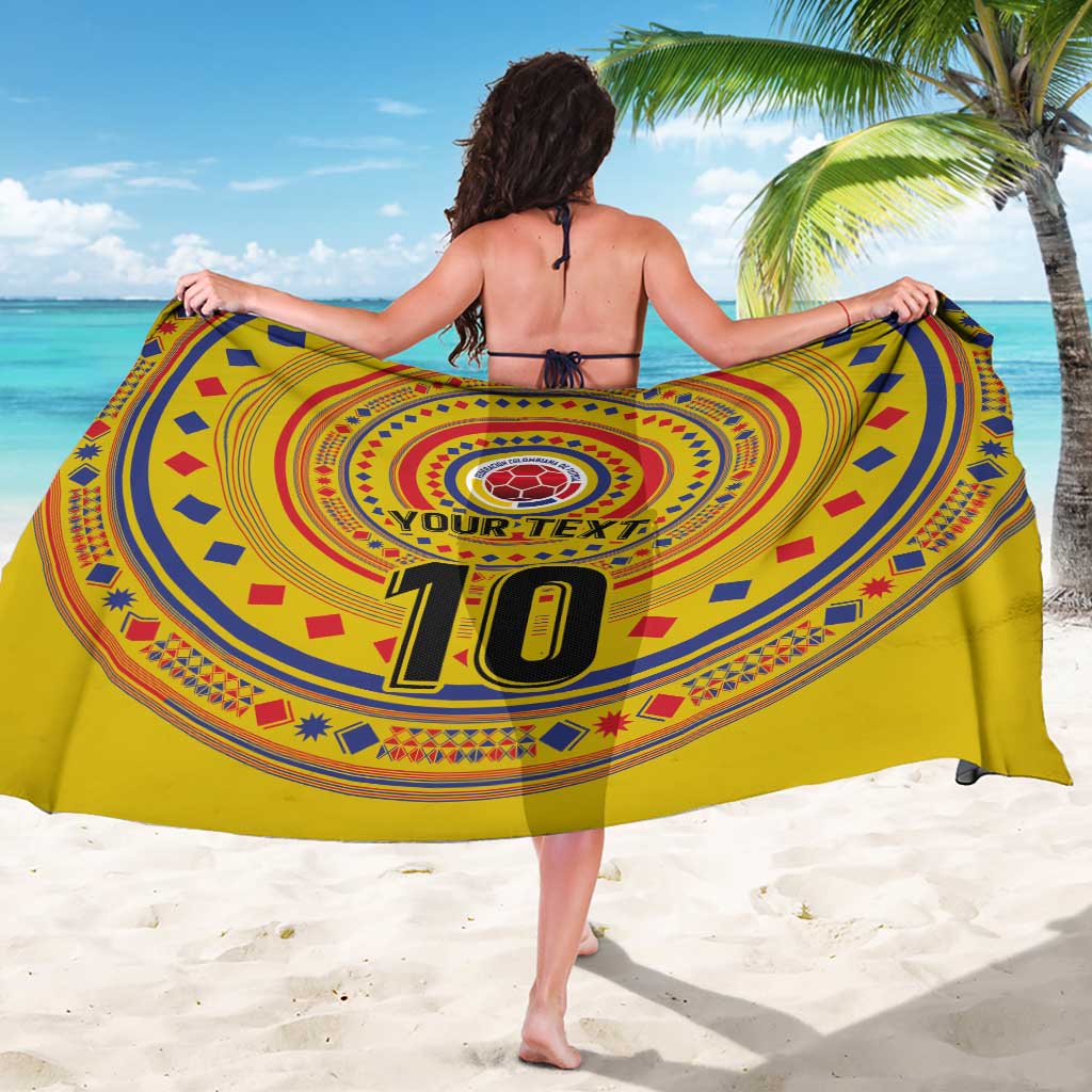 Custom Colombia Football Sarong Sporty Vueltiao Hat