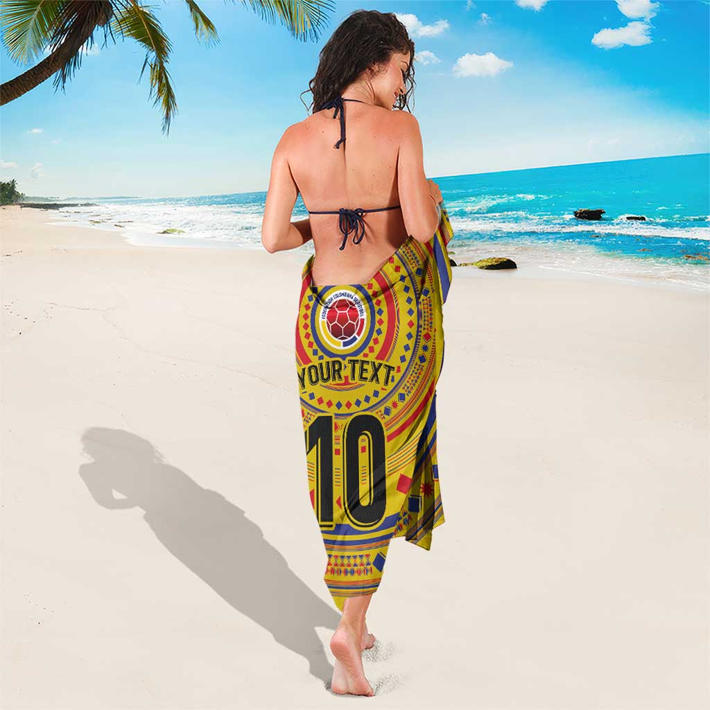 Custom Colombia Football Sarong Sporty Vueltiao Hat