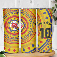 Custom Colombia Football Skinny Tumbler Sporty Vueltiao Hat