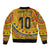 Custom Colombia Football Sleeve Zip Bomber Jacket Sporty Vueltiao Hat