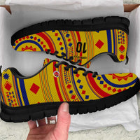 Custom Colombia Football Sneakers Sporty Vueltiao Hat