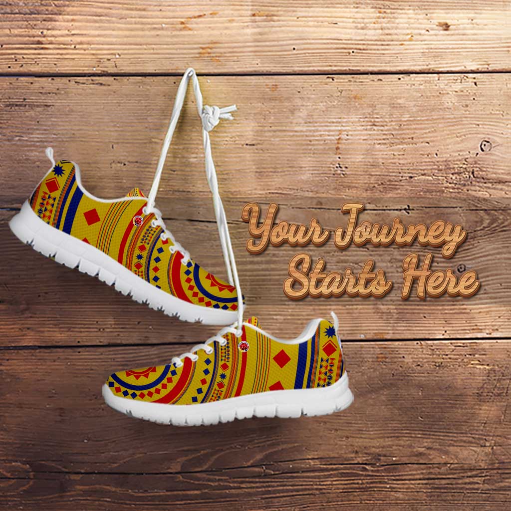 Custom Colombia Football Sneakers Sporty Vueltiao Hat