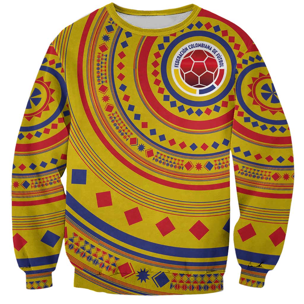 Custom Colombia Football Sweatshirt Sporty Vueltiao Hat
