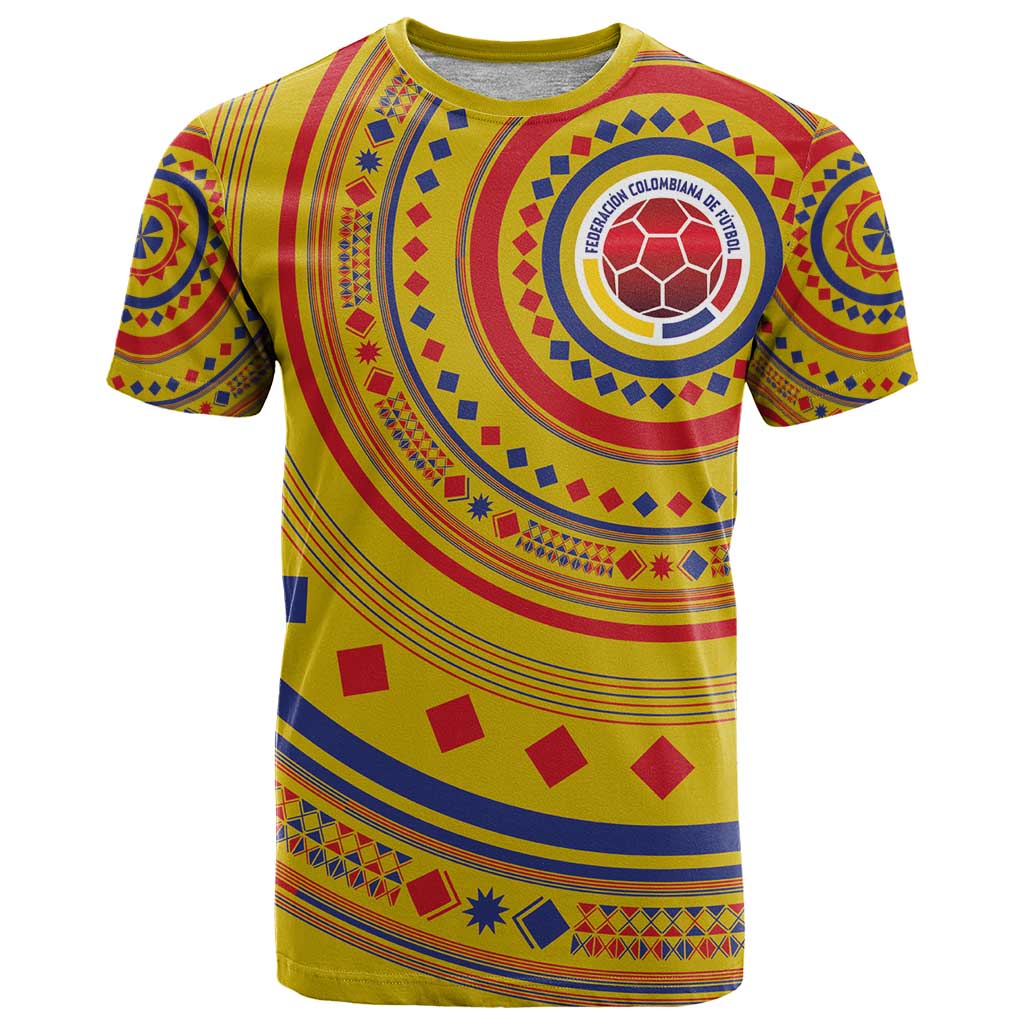 Custom Colombia Football T Shirt Sporty Vueltiao Hat