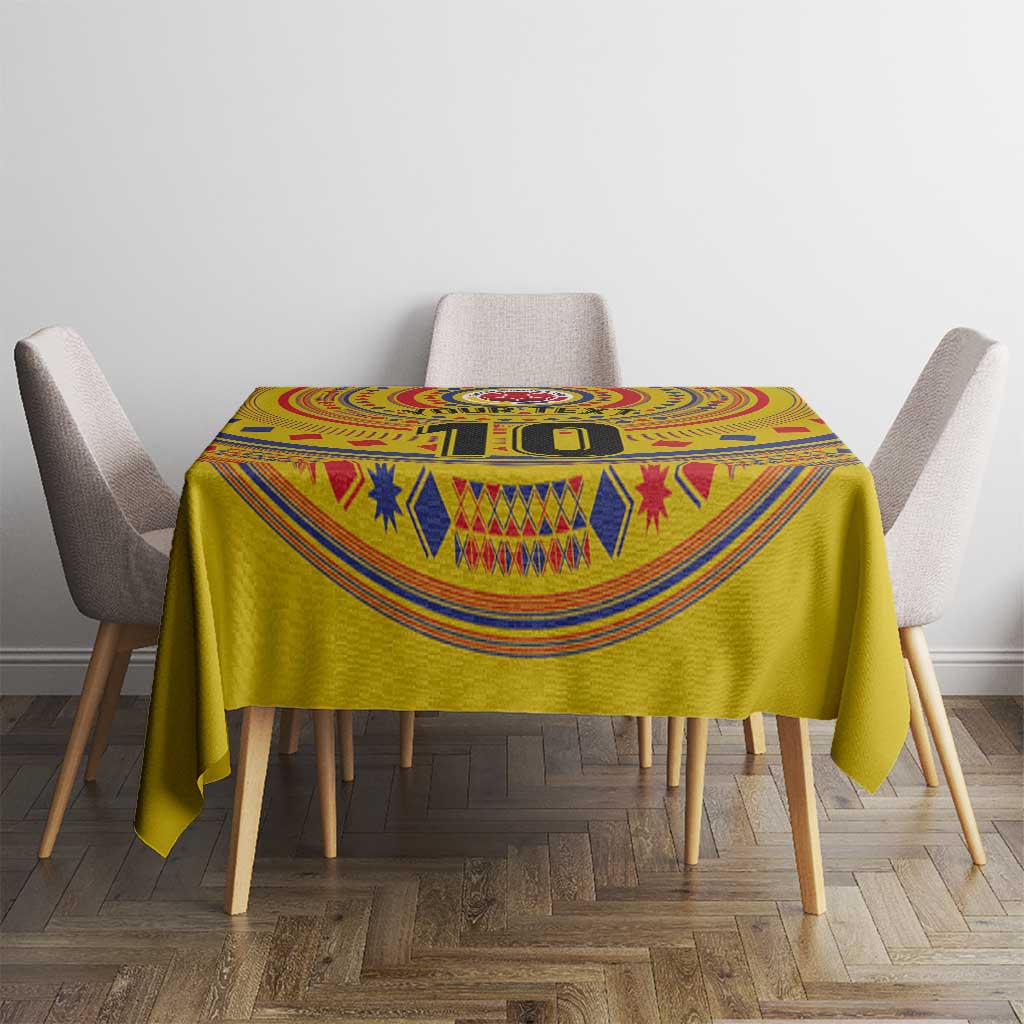 Custom Colombia Football Tablecloth Sporty Vueltiao Hat