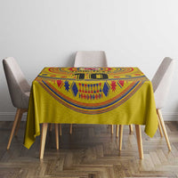 Custom Colombia Football Tablecloth Sporty Vueltiao Hat